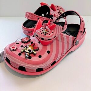 New! Power Puff Girls Blossoms Crocs Collab